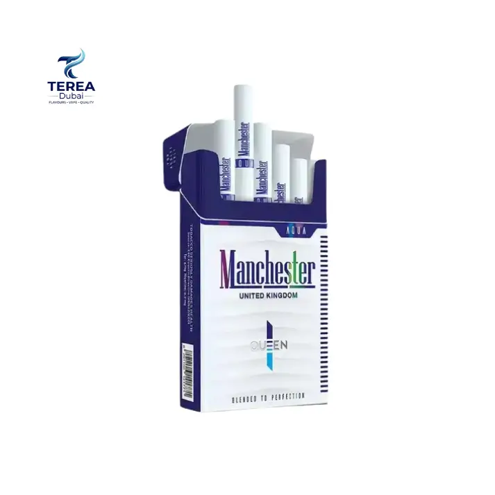 Manchester Aqua Queen Cigarettes